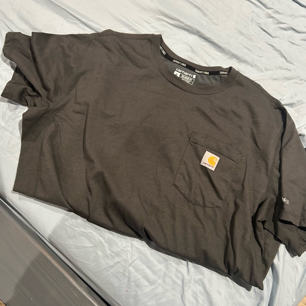 Carhartt Force Black Relaxed Fit Pocket T-Shirt